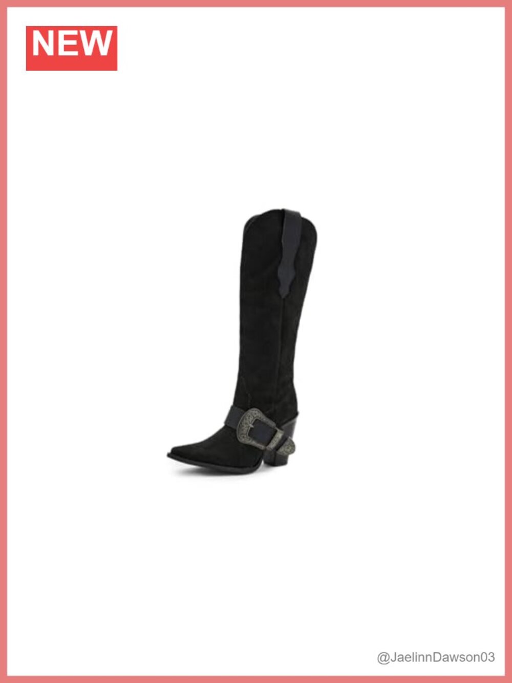 Dingo Yeehottie Suede Over The Knee Block Heel Boots Snip Toe Zip